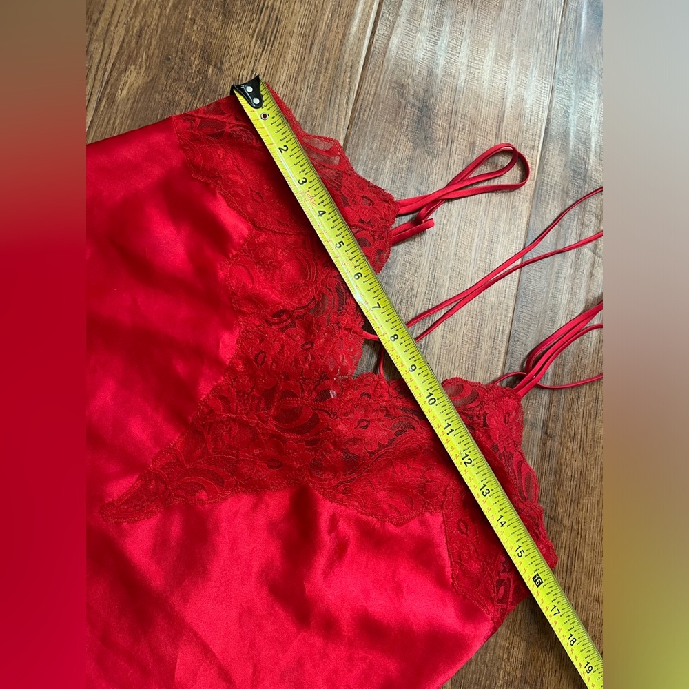 Victoria’s Secret vintage gold label women’s red lingerie pajama set-Medium - Picture 13 of 16